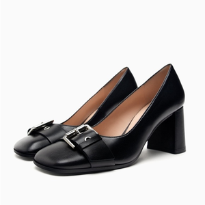 ZARA LEATHER SHOES WITH BUCKLE‎